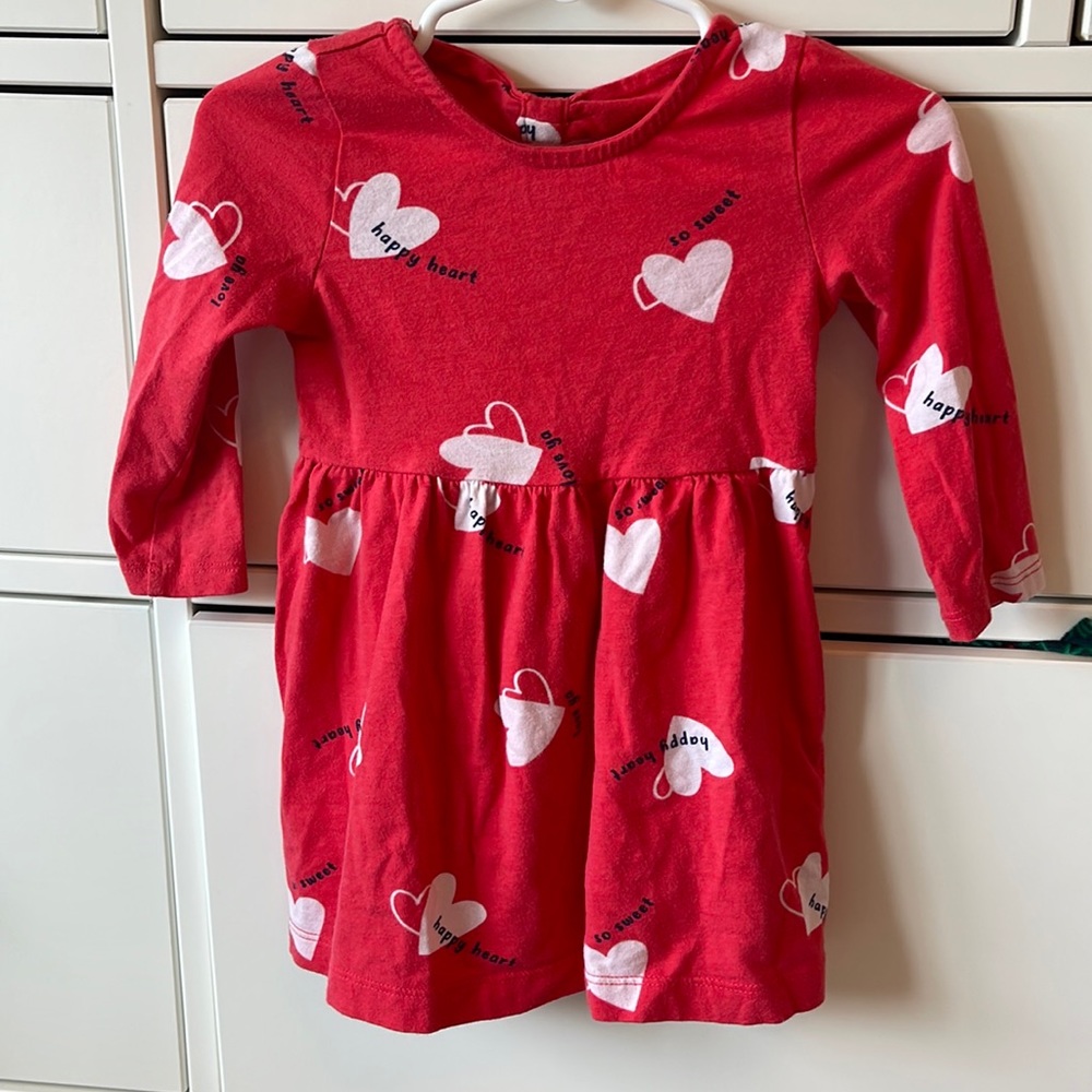 Carters heart print dress